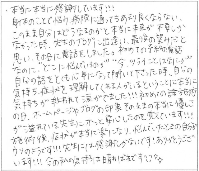 アンケート用紙